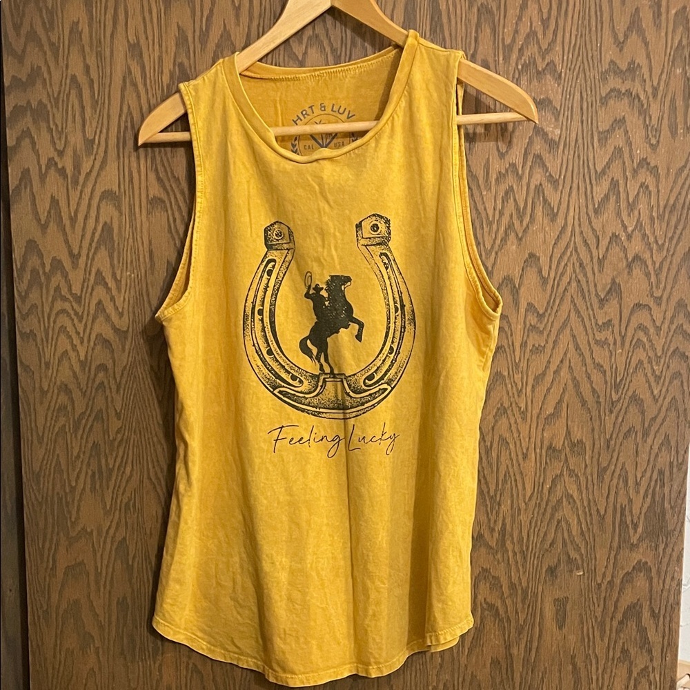 Women's Feeling Lucky Horseshoe‎ Tank Top